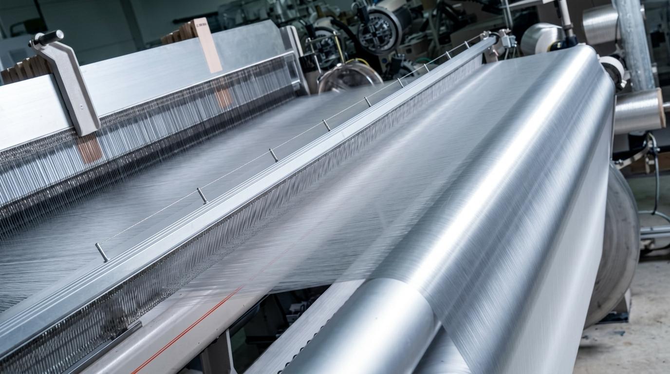 Industrial textile manufacturing machinery at JA Textile